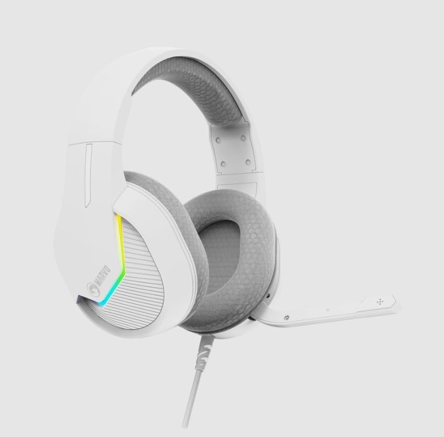 Marvo Wired Gaming Headset Rgb H8618 WH-White Marvo Wired Gaming Headset Rgb H8618 WH-White